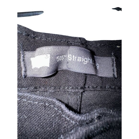 Levis 505 Straight Leg Mens Black Denim Jeans - Picture 3 of 7